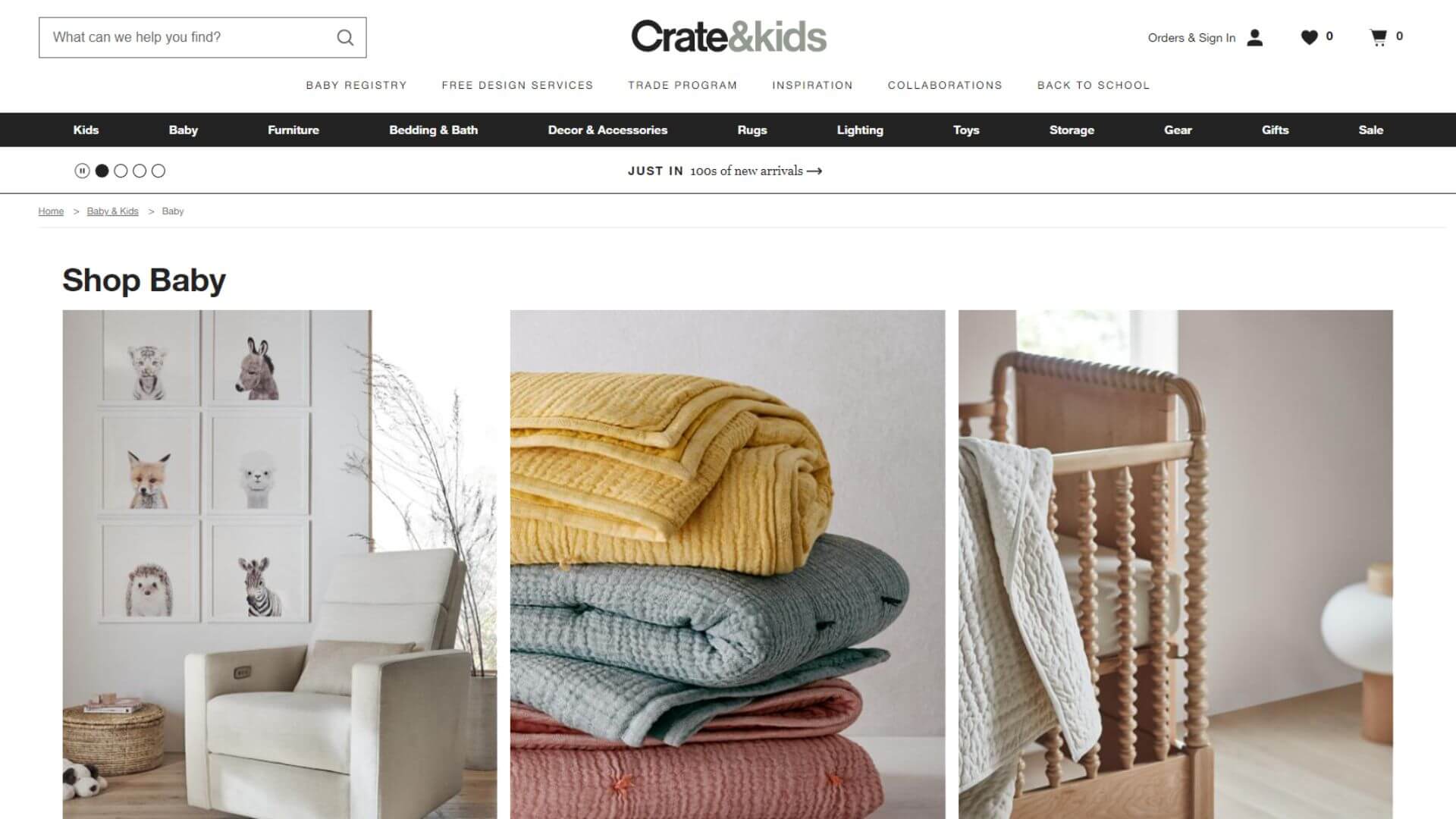 crate&kids baby stores usa online retailers