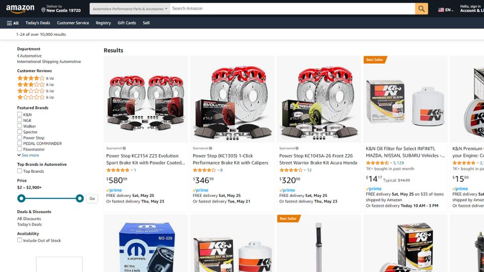 Top 10 Websites to Buy Auto Parts in the USA (2024) | MyMallBox