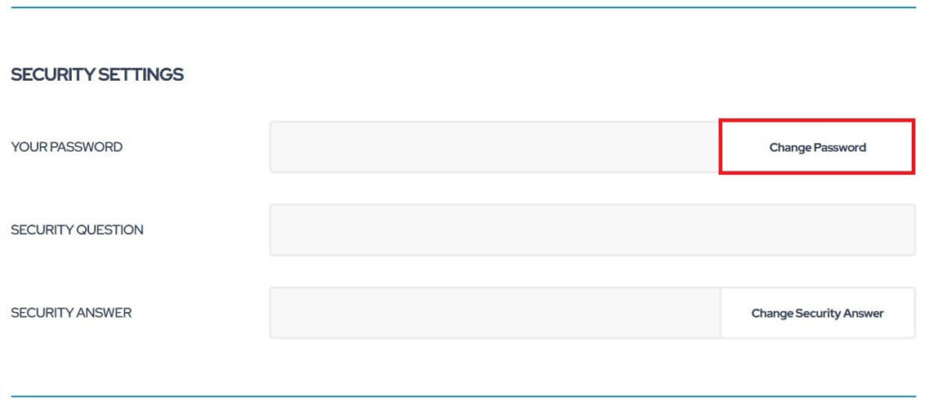 account settings security change password support mymallbox