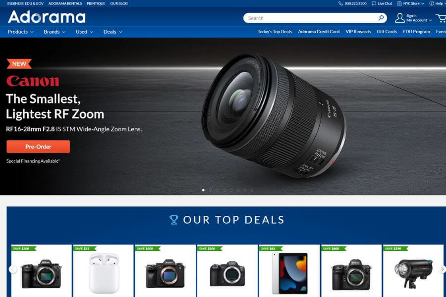 adorama 10 best usa websites to buy digital cameras online 2025 mymallbox