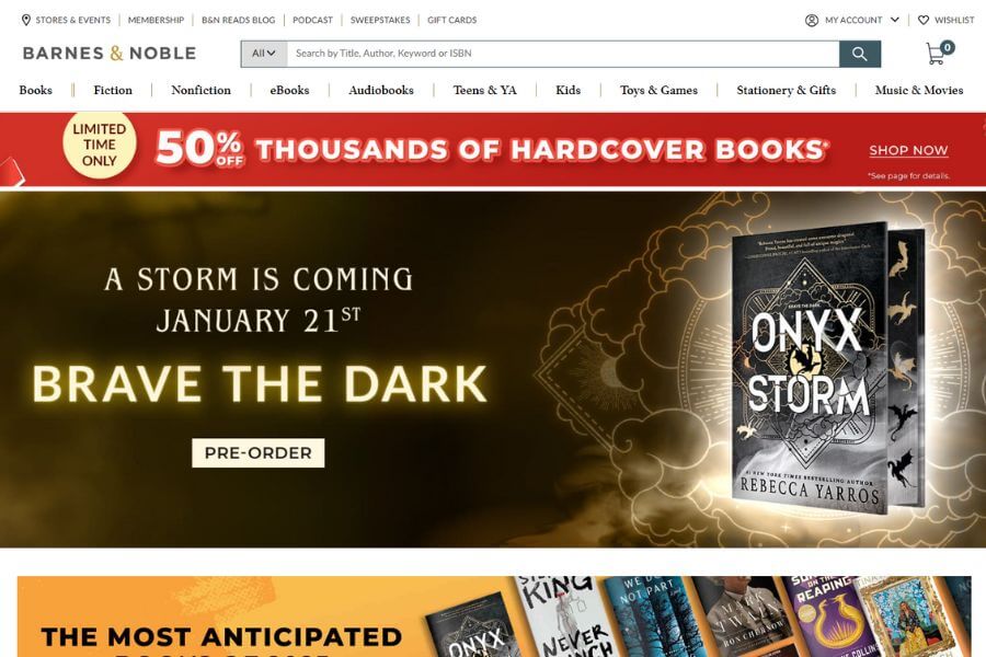 barnes and noble 10 best usa websites to buy books online in 2025 mymallbox