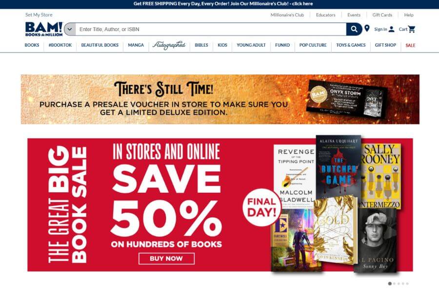 books a million bam 10 best usa websites to buy books online in 2025 mymallbox