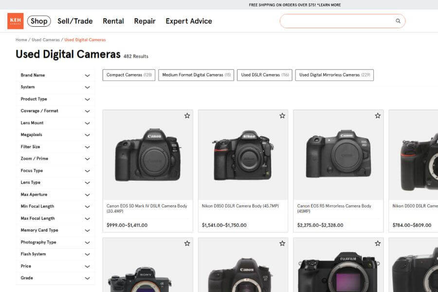 keh 10 best usa websites to buy digital cameras online 2025 mymallbox